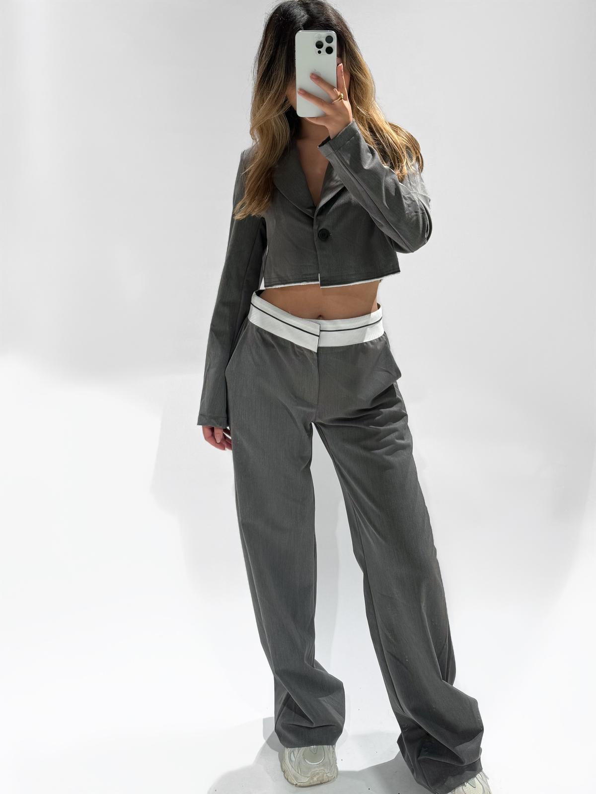 TARA PANTALON GREY/TAUPE