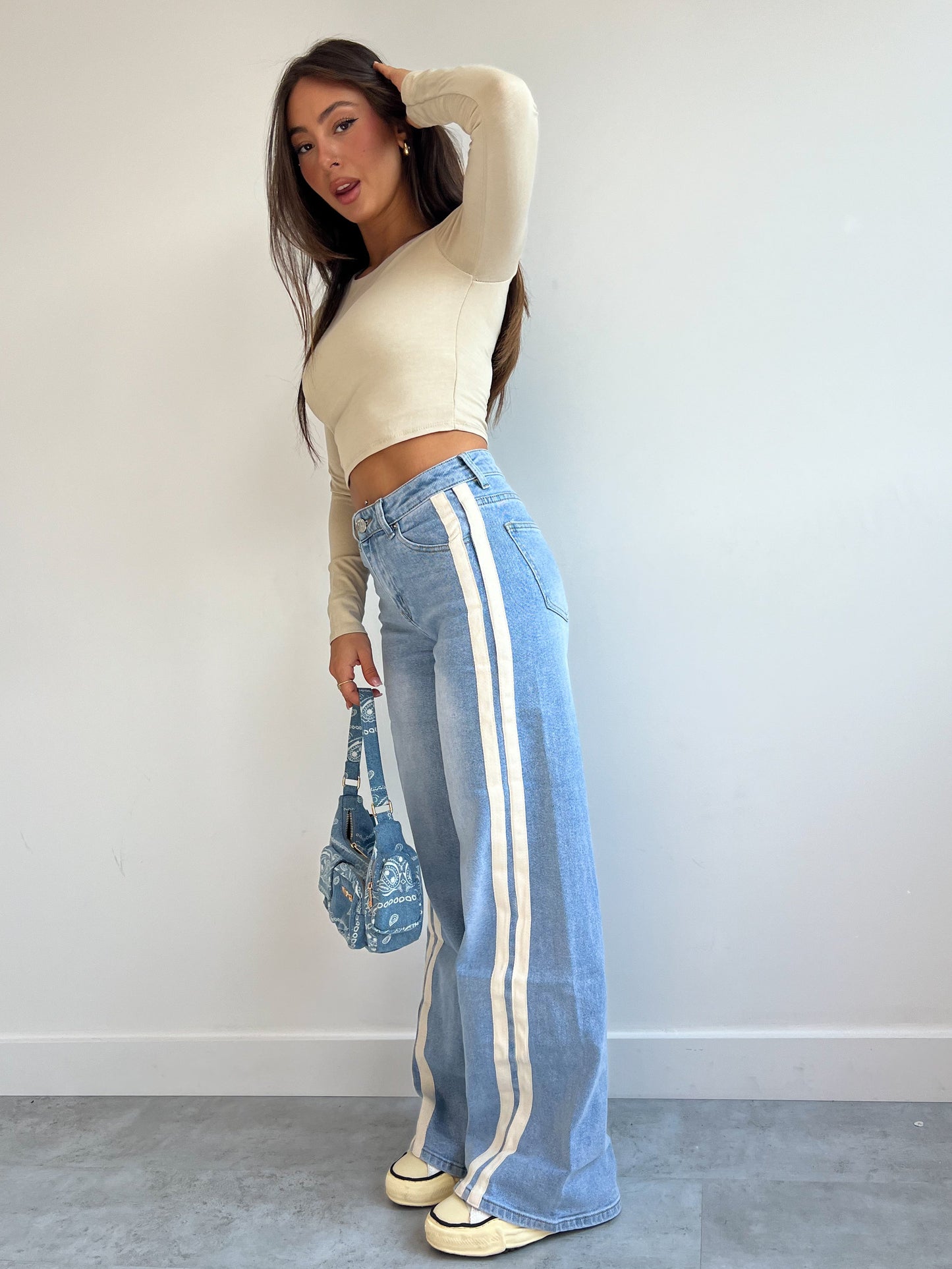 LIMITED EDITION STRIPE WIDE LEG