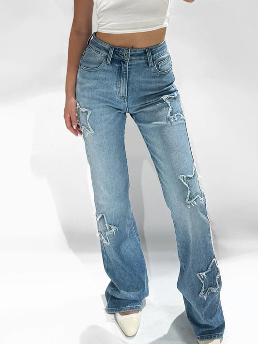 REDEFINED STRETCH STAR JEANS BLUE