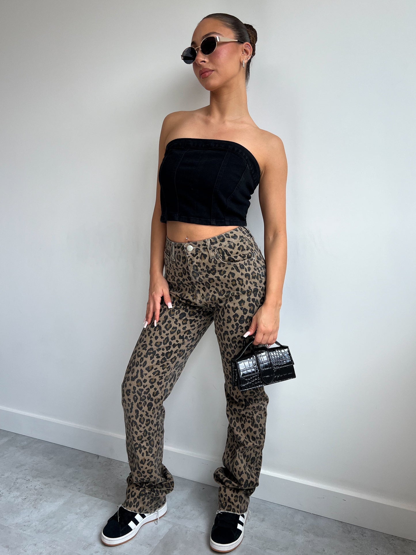 NEW STRETCH LEOPARD TALL JEANS