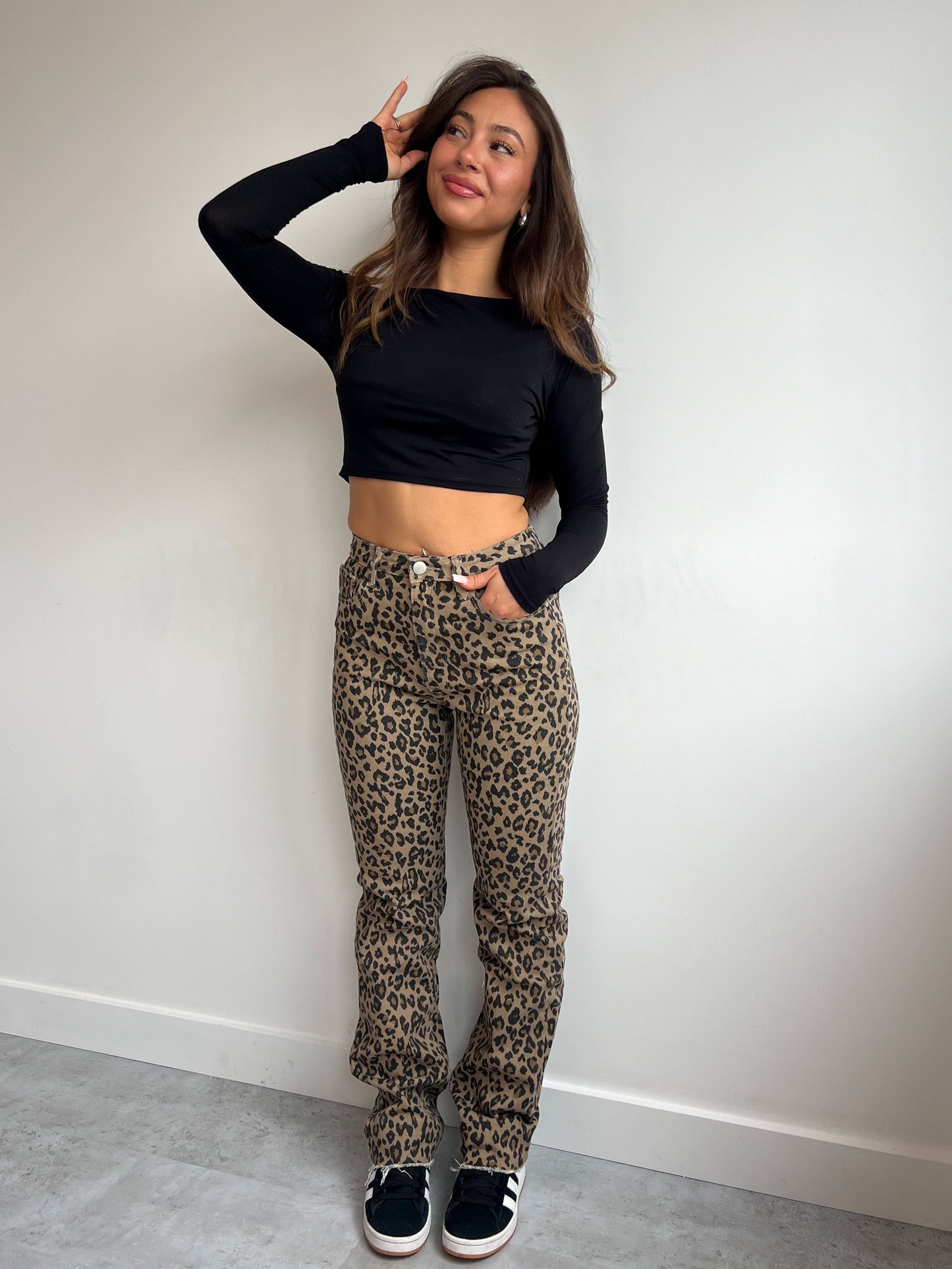 NEW LEOPARD STRETCH JEANS