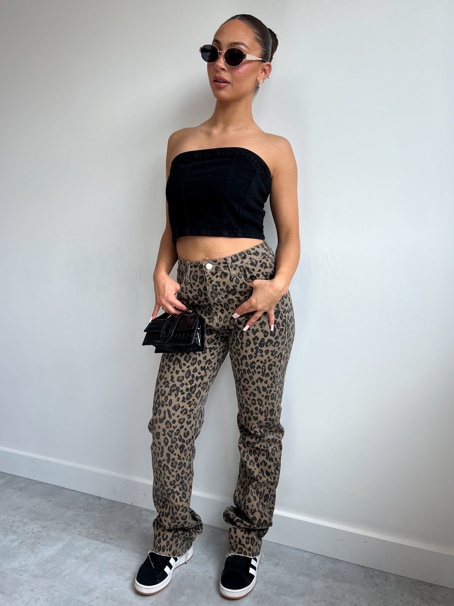 NEW STRETCH LEOPARD TALL JEANS