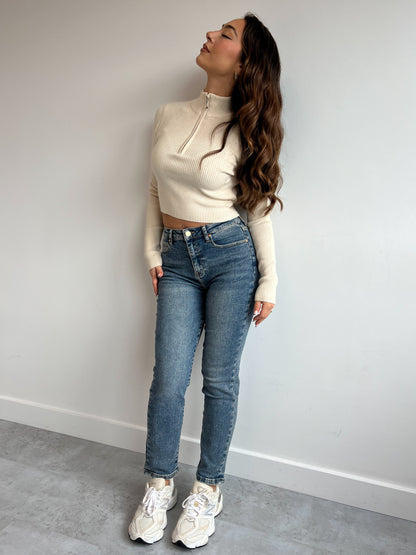 MOM JEANS VINTAGE WASH 3393