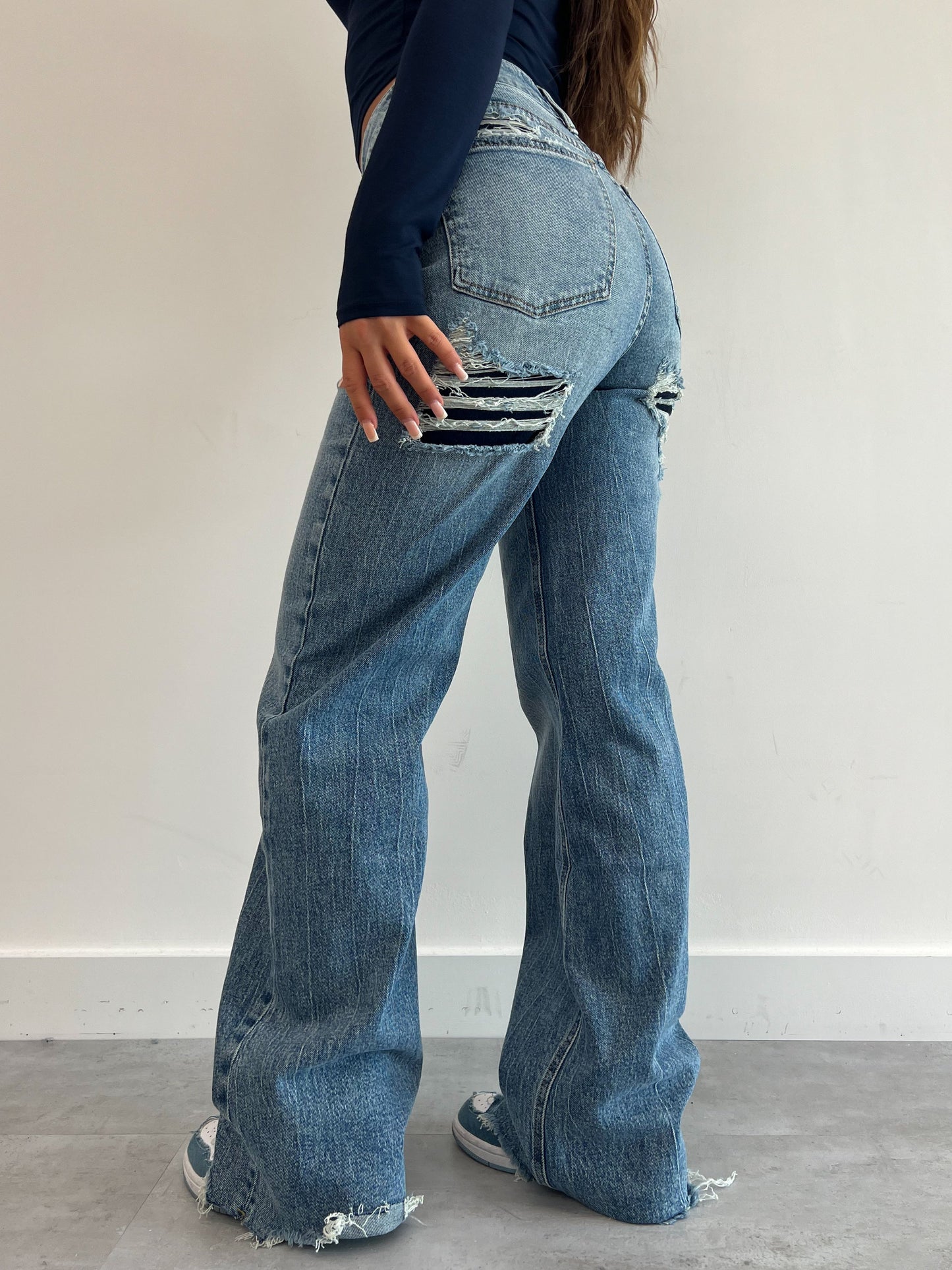 DOUBLE MAISON STRETCH JEANS BLUE