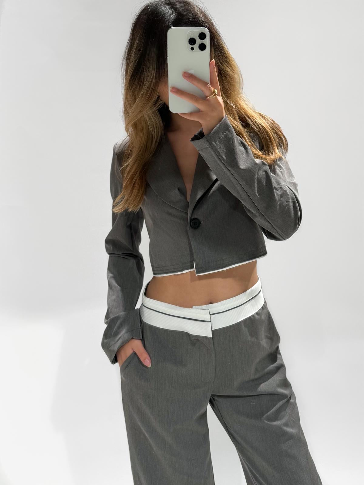 TARA PANTALON GREY/TAUPE