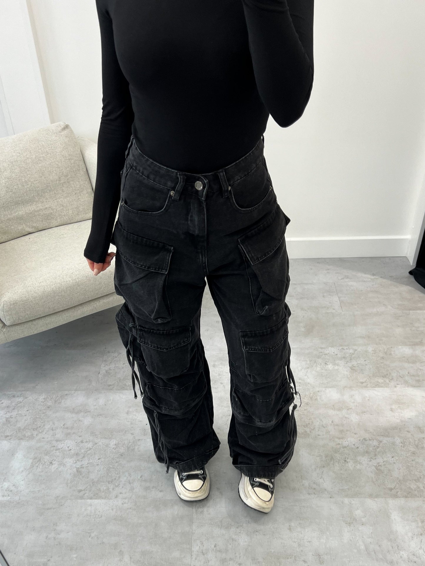 LIMITED EDITION ATTICO INSPIRED BLACK JEANS