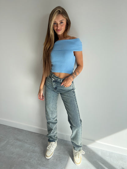 1083 ASYMMETRIC JEANS