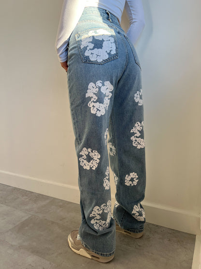 INSPIRED TEARS JEANS BLUE